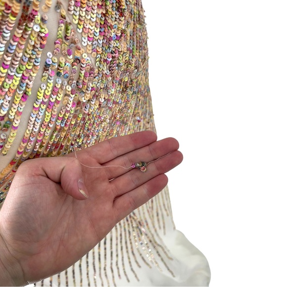 Terani Couture Gold Multi-Colored Beaded Gown - Picture 10 of 11